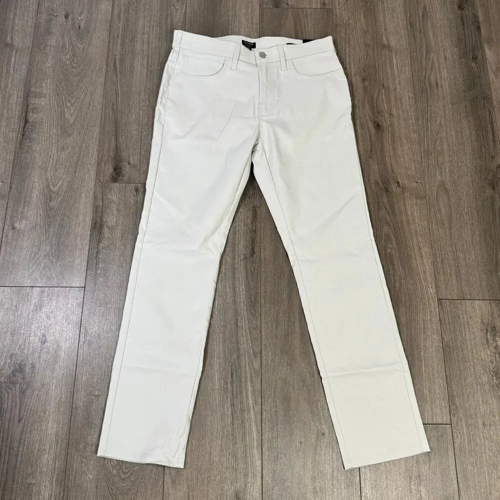 J.Crew Slim Fit Five Pocket Tech Pants 31x30 Stone Gray Sun Protection Stretch